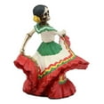 thumbnail image 2 of Ebros Day of The Dead Red Gown Sugar Skull Lady Skeleton Dancer Figurine 5.25"H, 2 of 4