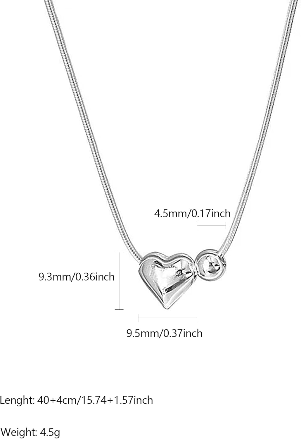 Leander S925 Sterling Silver Heart Necklace for Women Dainty 14k Gold Plated CZ Infinity Love Heart Opal North Star Pendant Choker Necklaces Trendy Chain Jewelry Birthday Gifts for Mom to Daughter