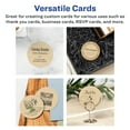 thumbnail image 3 of Avery Printable Business Cards, 2" Diameter, Kraft Brown, 600ct, 3 of 8