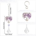thumbnail image 4 of 4 Pcs Tree of Life Crystals Suncatcher Kits DIY Sun Catchers Prism Hanging Crafts with Heart Pattern Tree of Life Rainbow Maker Decor for Window Home Car Hanging Accessories, 4 of 8