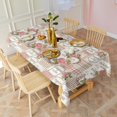 thumbnail image 3 of Pioneer Flower Floral Print Pattern Rectangle Tablecloth 60"x120", Waterproof Polyester Table Cloth, Wipeable Spillproof for Dining Camping Indoor Outdoor, 3 of 6