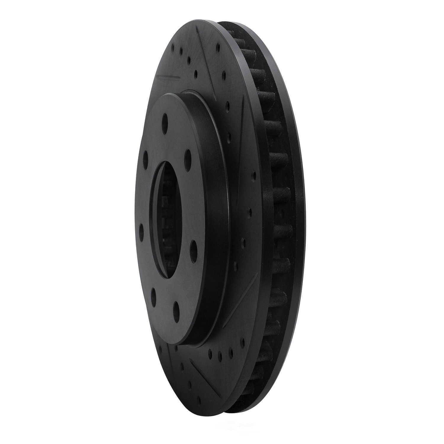 Dynamic Friction Company 633-54152R DFC Brake Rotor - Drilled And Slotted - Black