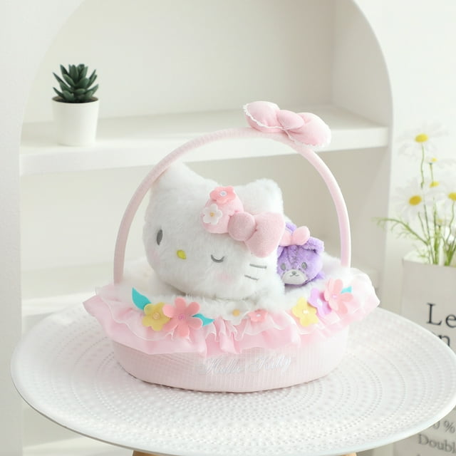 Lindo ramo de Cinnamoroll Hellokittys Pochacco, muñeco de peluche, adornos de Decoración de mesa, adornos creativos Kawaii, regalo para niños