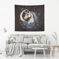 thumbnail image 2 of WOBOGO Blue Rose Unicorn Pattern Tapestry 60×51in Home Living Room Bedroom Wall Hanging Ornaments, 2 of 10