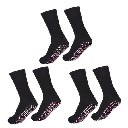 

GLFSIL 3Pair Tourmaline Magnetic Sock Self-Heating Therapy Magnet Socks Unisex Warm