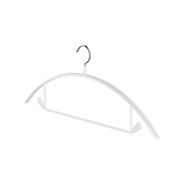 Space Saving Clothes Hangers Velvet Coated Metal Core With Chrome Hooks And Horizontal Accessory Bar 10 Pack