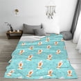 thumbnail image 5 of Salouo crazy white goose Print Bed Blankets, Flannel Blanket Comfortable Air Conditioning Blanket Lightweight Blanket for Sofa Bed Travel & Couch-50"x40", 5 of 7