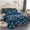 Blue Floral, variant on JML 3 Piece Queen Sherpa Fleece Bed Blanket Set,Heavy Winter Borrego Blanket 75"x83",5.7lb
