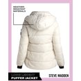 thumbnail image 3 of Steve Madden Womens Puffer Jacket Quilted Parka Jacket Long Winter Coats with Faux Fur Lining, 3 of 7