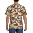 thumbnail image 2 of Rocae Cute Cat for Men's Moisture-Wicking Crew Tee - T-Shirt for Sports, Outdoor Activities, and Casual WearSmall, 2 of 9