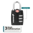 Fosmon TSA Accepted Luggage Locks, (4 Pack) Open Alert Indicator 3