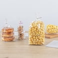 thumbnail image 4 of Bag Tek Clear Plastic Gusset Bag - Flat Bottom, Paper Insert, Heat Sealable - 5" x 3" x 12" - 100 count box, 4 of 5