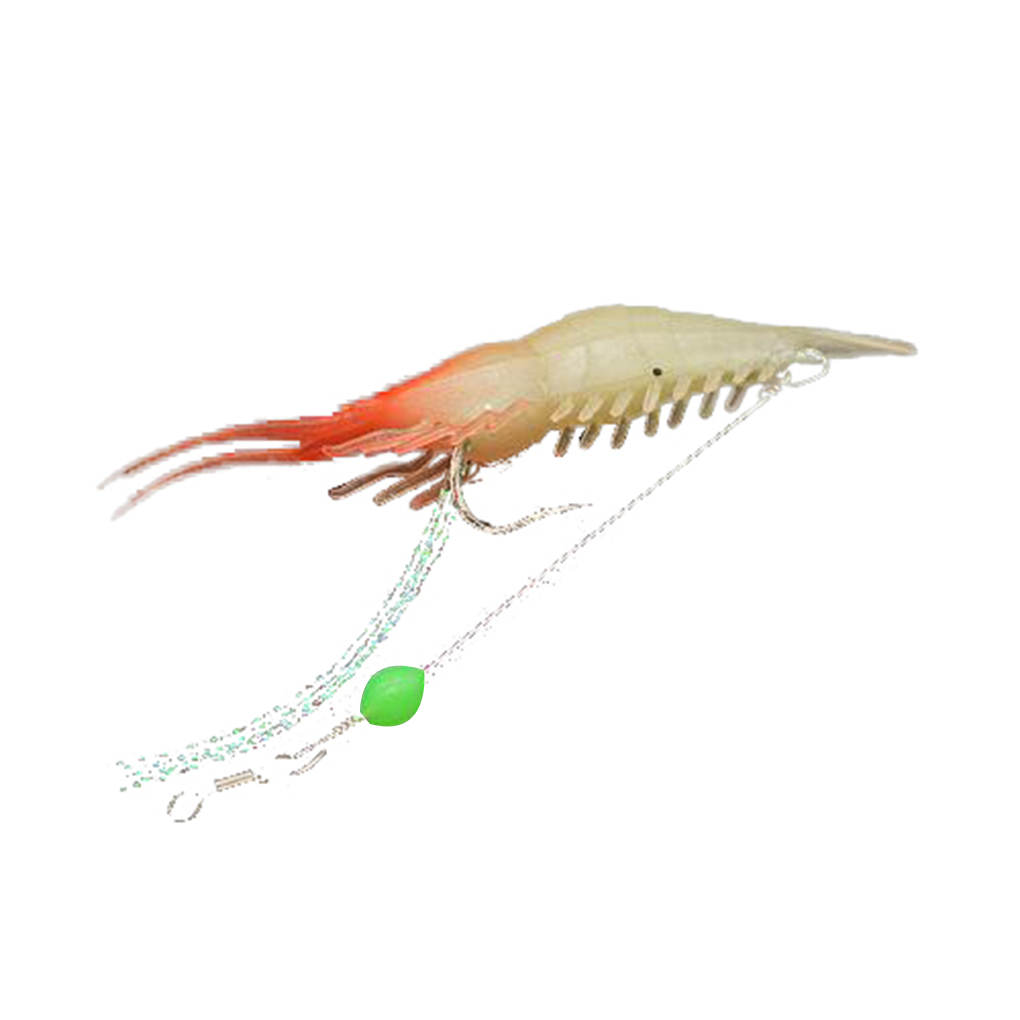 6-Pack Soft Shrimp Fishing Lures - Realistic Glowing Bait For Trout, Bass, Salmon In Saltwater & Freshwater - View #3