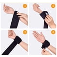 thumbnail image 5 of 2 soportes para muñeca, banda de soporte para muñeca ajustable, muñeca comprimida, pulsera de soporte para mano transpirable, adecuada para todo tipo de deportes, baloncesto, fitness, bádminton, 5 of 5