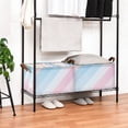thumbnail image 3 of Yayeee Foldable Storage Basket for Shelves with Handles Waterproof Cloth Bins, Blue Gradient, 3 of 7