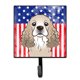 thumbnail image 1 of Caroline's Treasures - Ganchos para correa o llavero con bandera americana y cocker spaniel, multicolor Caroline's Treasures BB2146SH4, 1 of 1