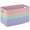 Pink, variant on Red Large Rainbow Cotton Rope Storage Basket with Handles, Woven Organizer, 37x25x22cm