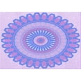 thumbnail image 1 of Ahgly Company Indoor Rectangle Patterned Purple Mimosa Purple Area Rugs, 8' x 12', 1 of 1