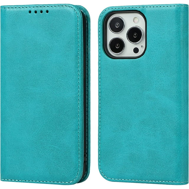 GHSDFBB étui étui iPhone 13 pro max portefeuille iPhone 13 pro max étui portefeuille pour Femmes iPhone 13 pro max étui avec Porte-Cartes étui à Rabat en Cuir étui portefeuille pour Femmes-Bleu Ciel