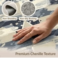thumbnail image 6 of ODIKA 8'x10' Washable Area Rug Pvc Painterly Bottom Featuring Asymmetrical Geometric Splicing for Living Room, Under Sectional, Family , Durable, Non-Slip, 6 of 7