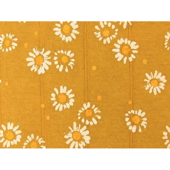 Minerva Quilted Textured Stretch Knit Fabric Ochre - per yard