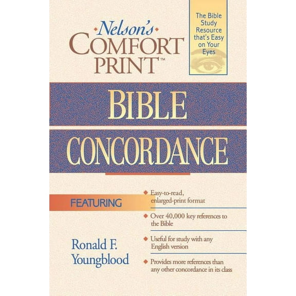 Comfort Print Bible Concordance, (Paperback)