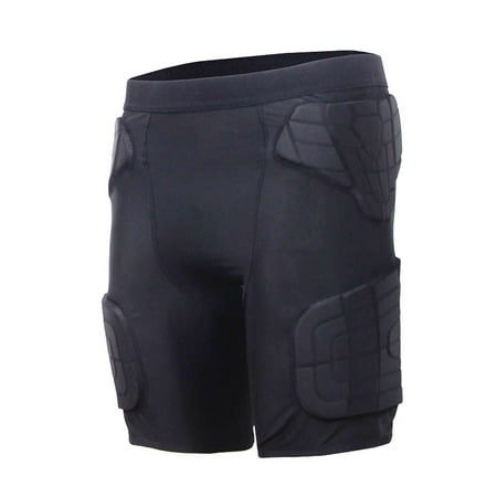 1Storm Men Lycra+EVA Anti-Collision Breathable Leggings Fitness Protective Pants for Football Baseball Basketball Bike Rugby Snowboard Ski Volleyball