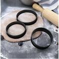 thumbnail image 6 of 8 Pack Nonstick Stainless Steel Crumpet Molds Crumpet Rings English Muffin Rings, 6 of 11