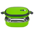 thumbnail image 2 of Lunch Box Container Thermal Lunch Box Stainless Steel Insulated Food Storage Supper Dinner Lunch Box 1 Layer Green, 2 of 8