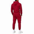 thumbnail image 6 of Hearthz Men's Tracksuit 2 Piece Sweatsuit Set Boston Letter Print Hoodies and Sweatpants Set Fall Winter Athletic Men's Sweatsuits, 6 of 6