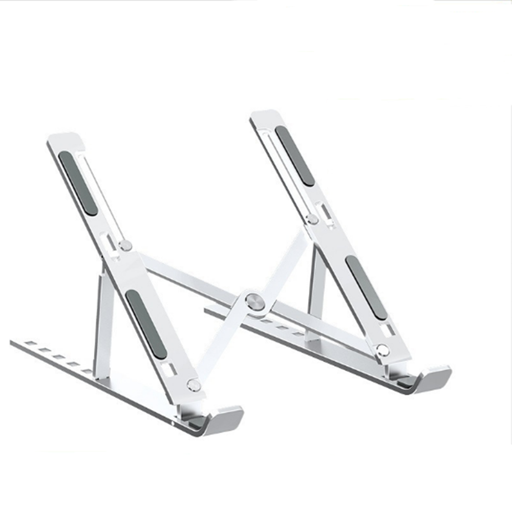 RIWPKFH Metal Portable Foldable Laptop Stand Adjustable Notebook Holder Aluminum Support For Macbook Pro Air Computer Tablet Base Desk