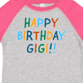 thumbnail image 4 of Inktastic Happy Birthday Gigi Boys or Girls Toddler T-Shirt, 4 of 5