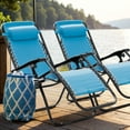 thumbnail image 7 of Devoko Set of 2 Outdoor Casual Adjustable Zero Gravity Chair with Pillow and Cup Holder, 7 of 7