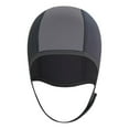 thumbnail image 2 of Capucha de Buceo Sombrero de Esnórquel Protección para La Cabeza Oído Deportes Acuáticos , gris negro, 2,5 mm, 2 of 9