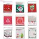 thumbnail image 2 of 50/100 Uds 10x1 0cm Bolsas de dulces de Navidad Santa Claus refrigerio de galletas comida bolsa de regalo embalaje Navidad Suministros De Decoración De Navidad, 2 of 4