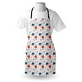 thumbnail image 4 of Cartoon Animal Apron, Rhythmic Tree Autumn Woodland Racoon, Unisex Kitchen Bib with Adjustable Neck for Cooking Gardening, Adult Size, Pale Blue Multicolor, by Ambesonne, 4 of 4