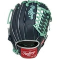 thumbnail image 2 of Rawlings R9 11.75-Inch Infield Glove | 200 Pattern | RHT/LHT | Navy/Mint, 2 of 2