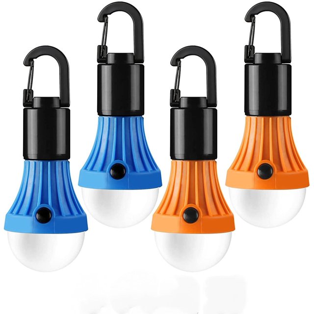 Linterna Led para acampar, accesorios para acampar, 3 modos de iluminación, bombillas colgantes para tienda de campaña con gancho de Clip para acampar, senderismo, huracanes, tormentas, apagones Feliz Sencillez