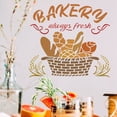 thumbnail image 7 of 1pc Bakery Stencil Bread Basket Stencil 30x30cm Reusable French Bakery Painting Stencil PET Wheat Ears Craft Stencils Wall Tile Decoration with Letters, 7 of 7