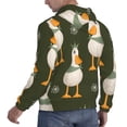 thumbnail image 6 of Picia Mallard Ducks Wild Birds Pattern Casual Men's Hoodie - Lightweight Hooded Sweatshirt with Kangaroo Pocket, Comfortable Pullover for Everyday, Travel-3X-Large, 6 of 7