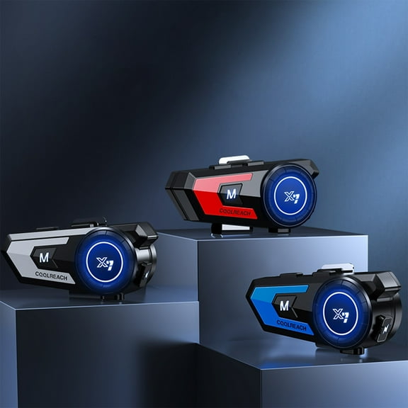 Motorcycle Helmet Bluetooth Headset, Sking Earphone, Noise Cancellation Stereo Music Automatic answering, 40 Hours Playing time High Sound Headset