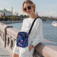 thumbnail image 3 of CHAQLIN Mushroom Ghost Sling Bag with Adjustable Strap, Polyester Small Crossbody Bag for Daily Use and Travel, 3 of 8