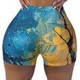 thumbnail image 2 of Lsque Abstract Night Sky Tree Pattern High Waisted Biker Shorts for Women-Tummy Control Fitness Athletic Workout Running Yoga Gym Shorts,Moisture-Wicking-XX-Large, 2 of 9