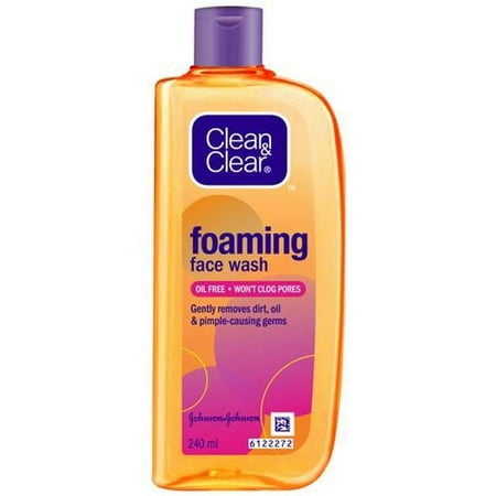 Clean & Clear Foaming Facewash for Oily Skin, Brown, 240ml