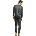 thumbnail image 2 of Knocker Men's 2-Piece Long Johns Thermal Underwear Pajama Set (Charcoal, XL), 2 of 5