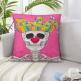 thumbnail image 6 of ZICANCN Illumination Skull Decorative Throw Pillow Covers , Couch Sofa Decorative Knit Pillow Covers for Living Room Farmhouse 16"x16", 6 of 8