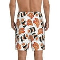 thumbnail image 3 of Kdxio Sushi Roll Print Mens Sleep Shorts Bottoms Soft Comfy Pajama Wear Pants with Drawstring Pockets, 3 of 7