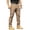 Earthy Yellow, variant on Mens Cargo Pants, Elastic Waist Button Closure 8 Pockets Breathable, Outdoor Work Trousers,Black S