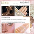 thumbnail image 3 of 8 Colors Face Highlighter Makeup Palette，Shimmer Glitter Multichrome Highlight Powder，All Sparkling Shades Can Be Layered or Worn Individually, 3 of 9