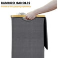 thumbnail image 6 of SpaceAid 110L Laundry Hamper with Lid, Large Tall Clothes Basket Bin, Grey, 6 of 6